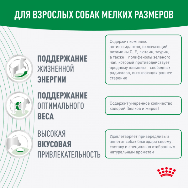 Royal Canin Для собак малых пород старше 8лет (до 10кг) (Mini Adult 8+)