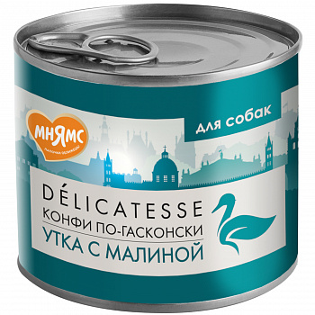 Мнямс Паштет для собак из утки с малиной для "Конфи по-гасконски" 200 г