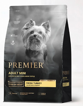 PREMIER Dog Сухой корм для собак мелких пород Свежее филе индейки (Turkey ADULT Mini)