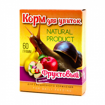 Эльф Корм для улиток "Фруктовый" 60гр
