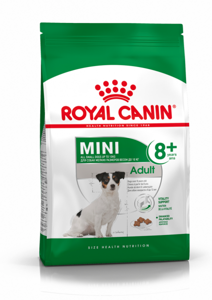 Royal Canin Для собак малых пород старше 8лет (до 10кг) (Mini Adult 8+)