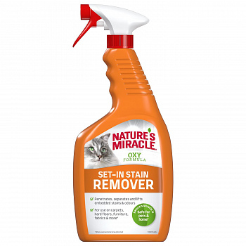 Nature's Miracle Уничтожитель пятен и запахов для кошек Окси-формула, спрей 709 мл
