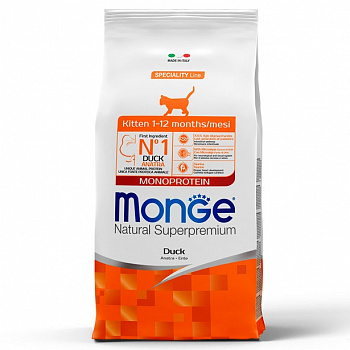 Monge Cat Monoprotein Для котят и беременных кошек с Уткой