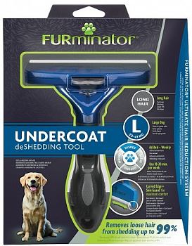 FURminator Фурминатор L для крупных собак с длинной шерстью (141136)