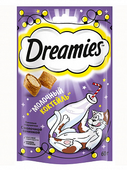 Dreamies Лакомые подушечки для кошек с добавлением молока 60 гр (10403481)