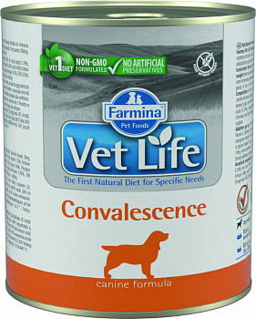 Farmina Консервы Vet Life для собак в период восстановления (Convalescence) паштет 300гр