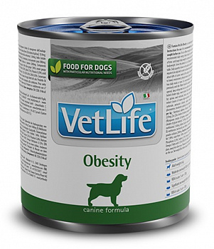 Farmina Консервы Vet Life для собак при ожирении (Obesity) паштет 300гр