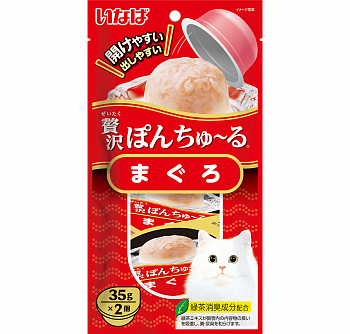 INABA Ciao Pon Churu Суфле-лакомство для кошек Куриное филе и морской гребешок 35г*2шт