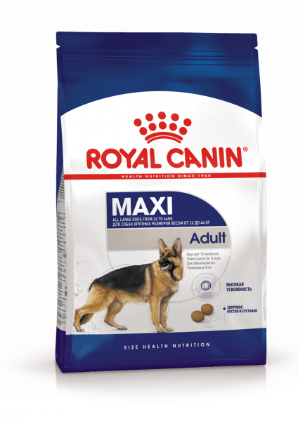Royal Canin Для собак крупных пород (26-44кг) (Maxi Adult)