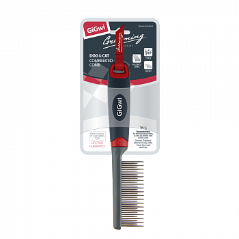 GiGwi Расческа комбинированная для собак и кошек, серия GROOMING (75496)