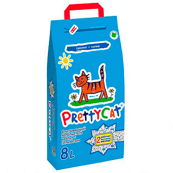 Pretty Cat Наполнитель впитывающий цеолит+силикагель "Naturel" 4кг (8л)