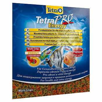 Tetra Energy Crisps корм для всех видов рыб, дополнительной энергии, хлопья 12гр