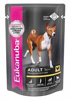 Eukanuba Паучи для собак с курицей в соусе 100 гр
