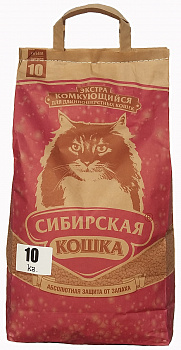 Сибирская кошка Наполнитель Комкующийся Экстра 10 кг