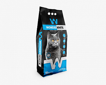 Wonder White Unscented Natural наполнитель комкующийся без ароматизатора 10 кг (11,3л)