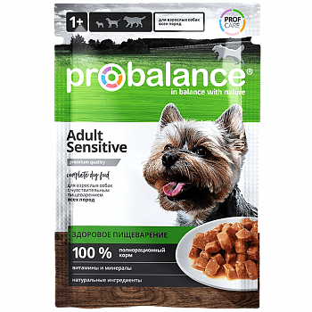 ProBalance Паучи для взрослых собак с чувствительным пищеварением (Sensitive) 85 гр