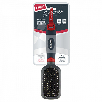 GiGwi Массажная щетка для собак и кошек, серия GROOMING
