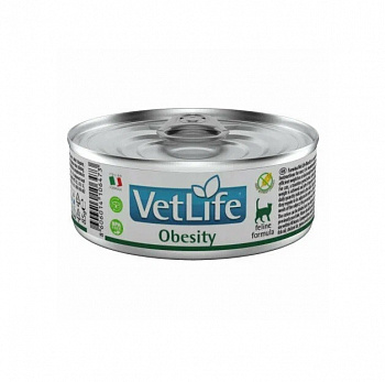 Farmina Консервы Vet Life для кошек при ожирении (OBESITY) паштет 85 гр