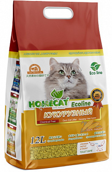 Homecat наполнитель комкующийся "Эколайн" с ароматом лотоса 6л (80842)